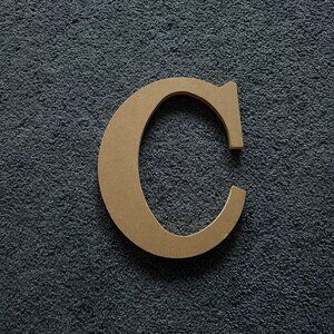Walmart Wooden 8" Letter "C" Wall Decoration